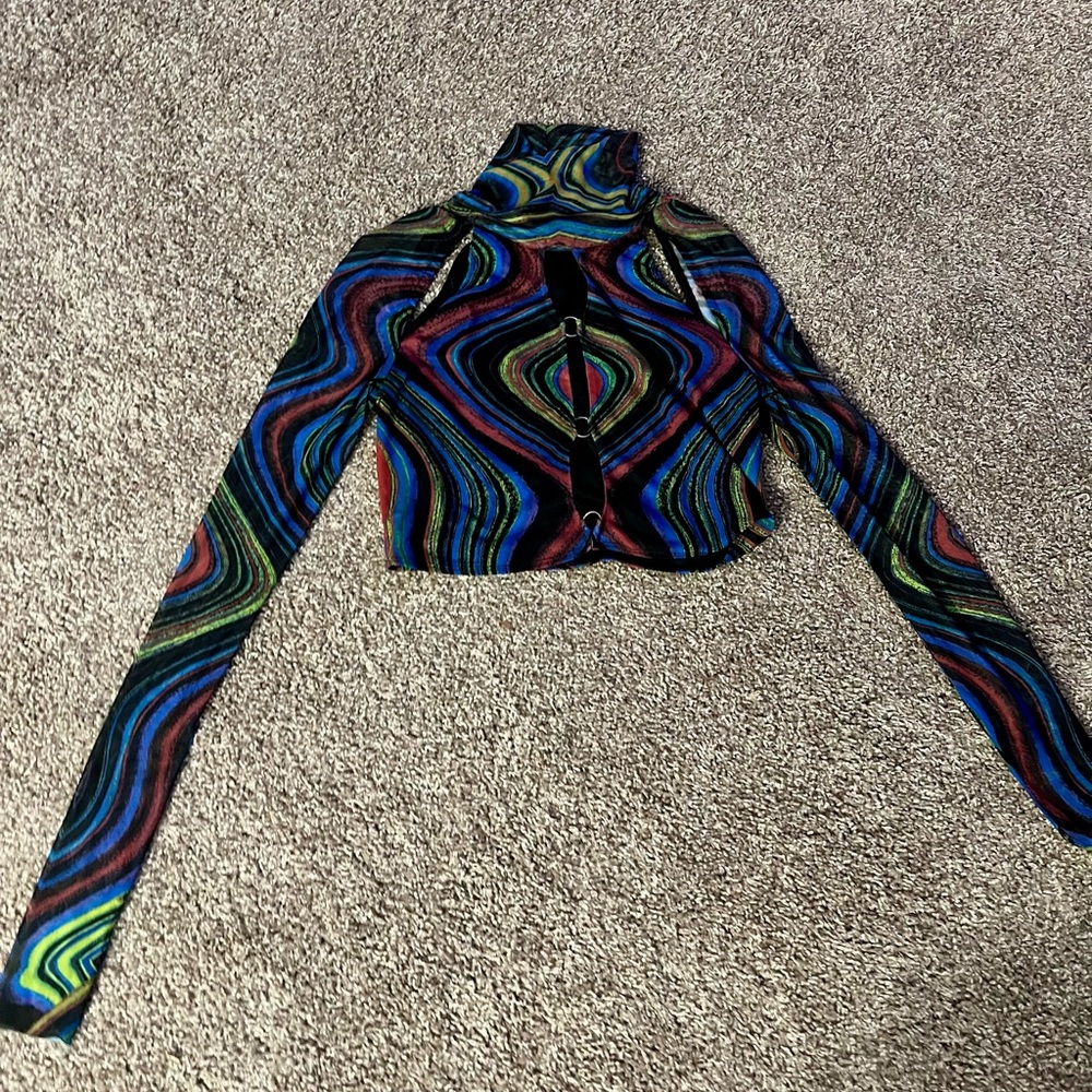 AFRM Vibrant Multicolor Crop Top